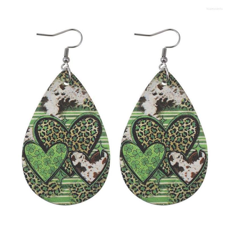 Dangle Earrings Double Side Print PU Leather St Patrick's Day For Women Green Leopard Shamrock Heart Lucky Clovers
Dangle Earrings Double Side Print PU Leather St Patrick's Day For Women Green Leopard Shamrock Heart Lucky Clovers