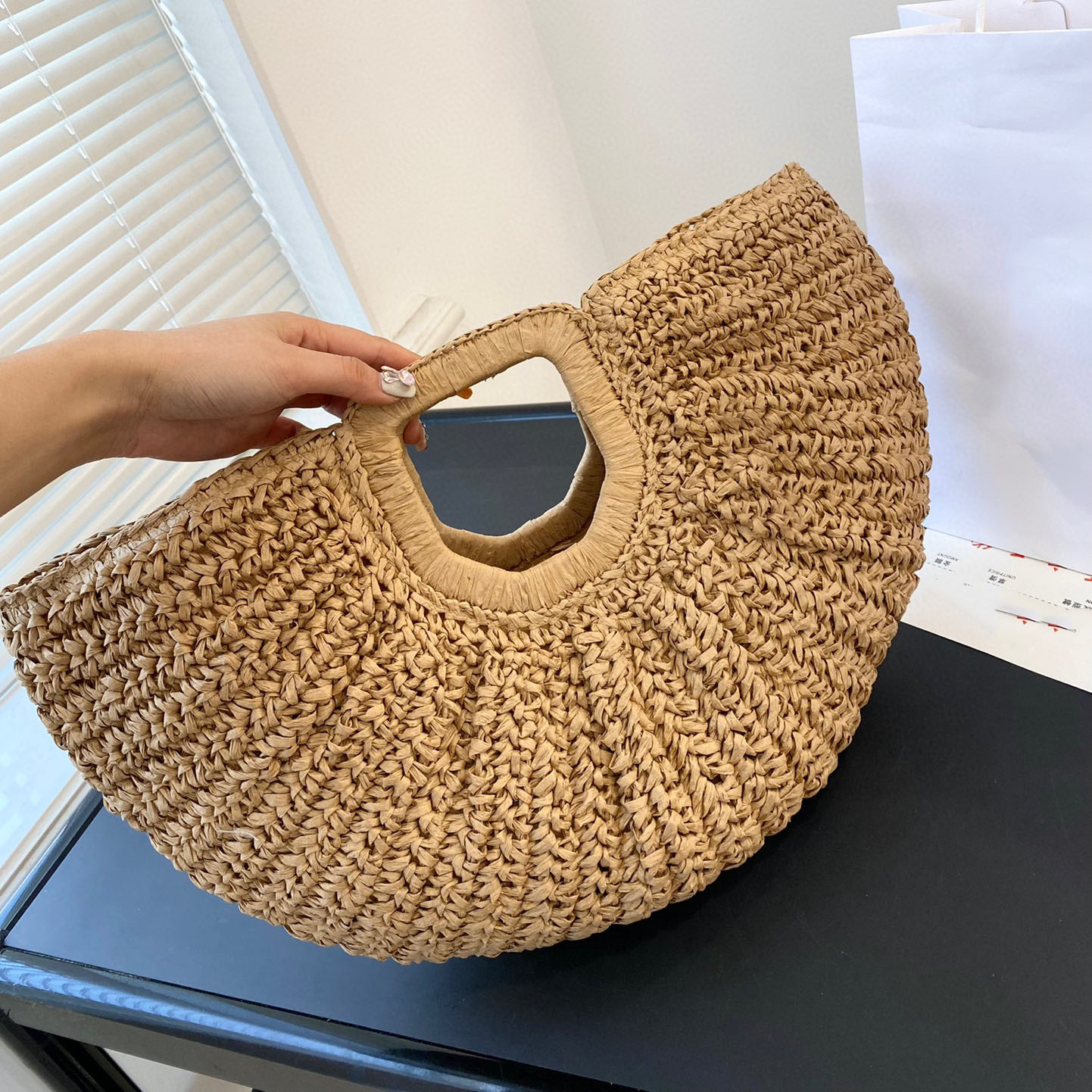 Beach Bags Straw Tote Bag Handbags Shopping Large Capacity Totes Women Handbag Purse Lafite Knitting Shoulder Crossbody Crochet Basket Underarm Pouch, Brown
Beach Bags Straw Tote Bag Handbags Shopping Large Capacity Totes Women Handbag Purse Lafite Knitting Shoulder Crossbody Crochet Basket Underarm Pouch, Brown