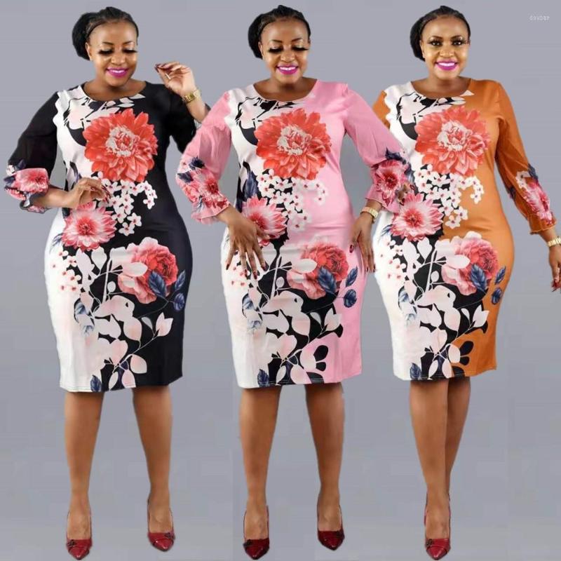 Ethnic Clothing African Women's Plus Size Floral Printed Midi Dress Round Neck Long Sleeve Loose Autumn Elegant Ladies Office Wears
Ethnic Clothing African Women's Plus Size Floral Printed Midi Dress Round Neck Long Sleeve Loose Autumn Elegant Ladies Office Wears
