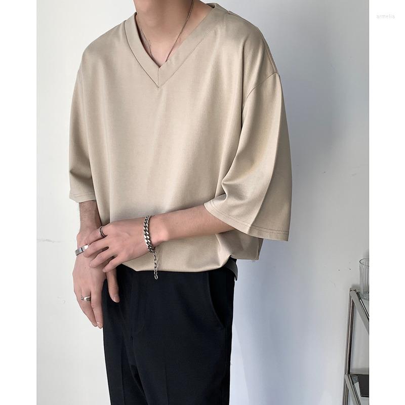 Men's T Shirts Summer Short-sleeved T-shirt Men Fashion Casual Oversized V-neck Shirt Streetwear Korean Loose Pullover Tshirt Tops, Khaki
Men's T Shirts Summer Short-sleeved T-shirt Men Fashion Casual Oversized V-neck Shirt Streetwear Korean Loose Pullover Tshirt Tops, Khaki