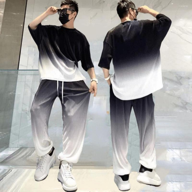 Men's Tracksuits Sports Suit Men's Fashion Summer Short Sleeve T-shirt Long Casual Pants Loose Set Mens Clothes, Set 12
Men's Tracksuits Sports Suit Men's Fashion Summer Short Sleeve T-shirt Long Casual Pants Loose Set Mens Clothes, Set 12