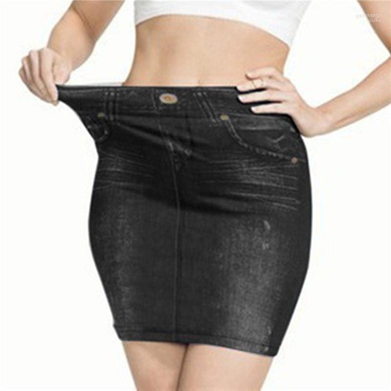 Skirts Plus Size Women Faux Denim Skirt Fashion Print Seamless Jean Short Slim High Waist Elastic Polckets Female Mini Dress1, Black
Skirts Plus Size Women Faux Denim Skirt Fashion Print Seamless Jean Short Slim High Waist Elastic Polckets Female Mini Dress1, Black