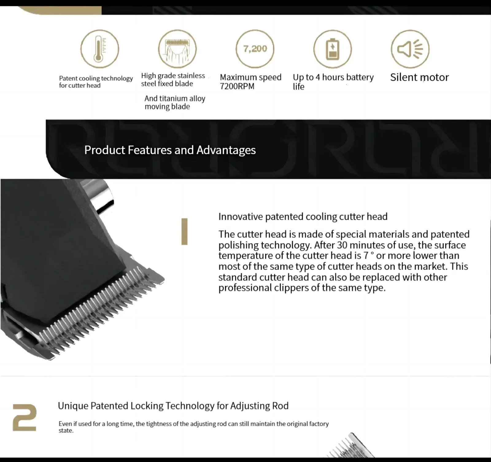 Hair Trimmer JRL c Professional Clippers t For Men Cordless Haircut Machine Barbers Electric Gradient 231115