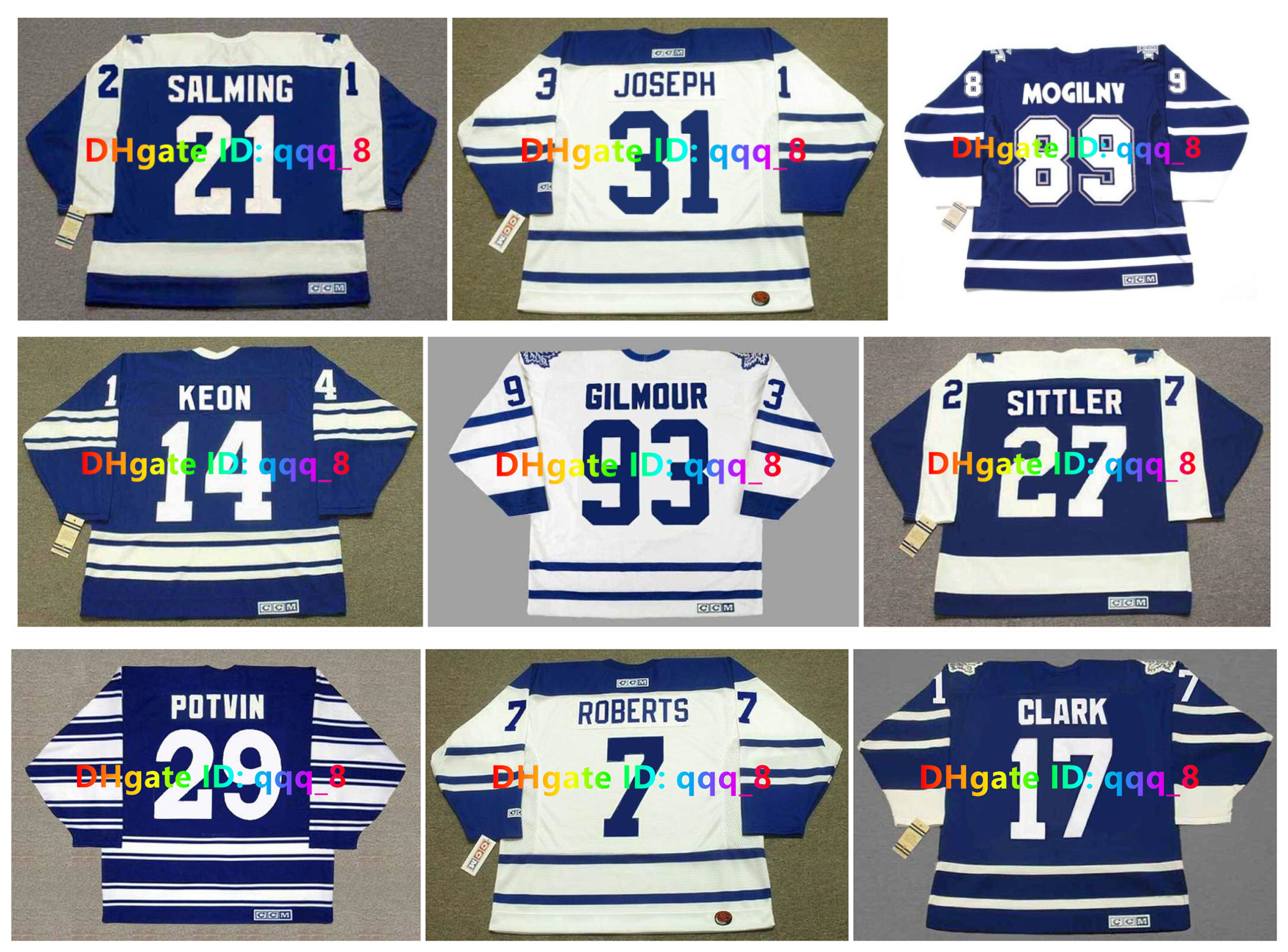 MATS SUNDIN DOUG GILMOUR Maple CCM Throwback Leafs Hockey Jersey GARY ROBERTS JOHNNY BOWER FELIX POTVIN FRANK MAHOVLICH DAVE KEON TIE DOMI WENDEL CLARK Size S-4XL