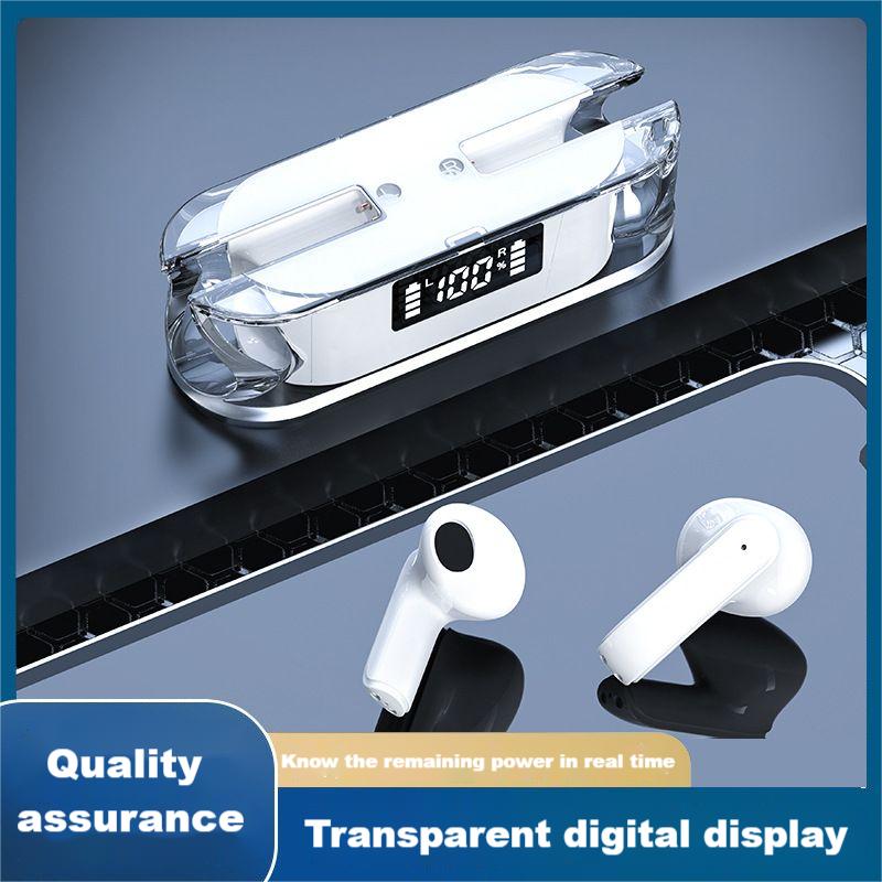 TWS Bluetooth headphone TM50 Model In-ear Earphone Wireless Earphone Mirror screen LED display Two Earbuds with built-in Microphone high Quality Headp