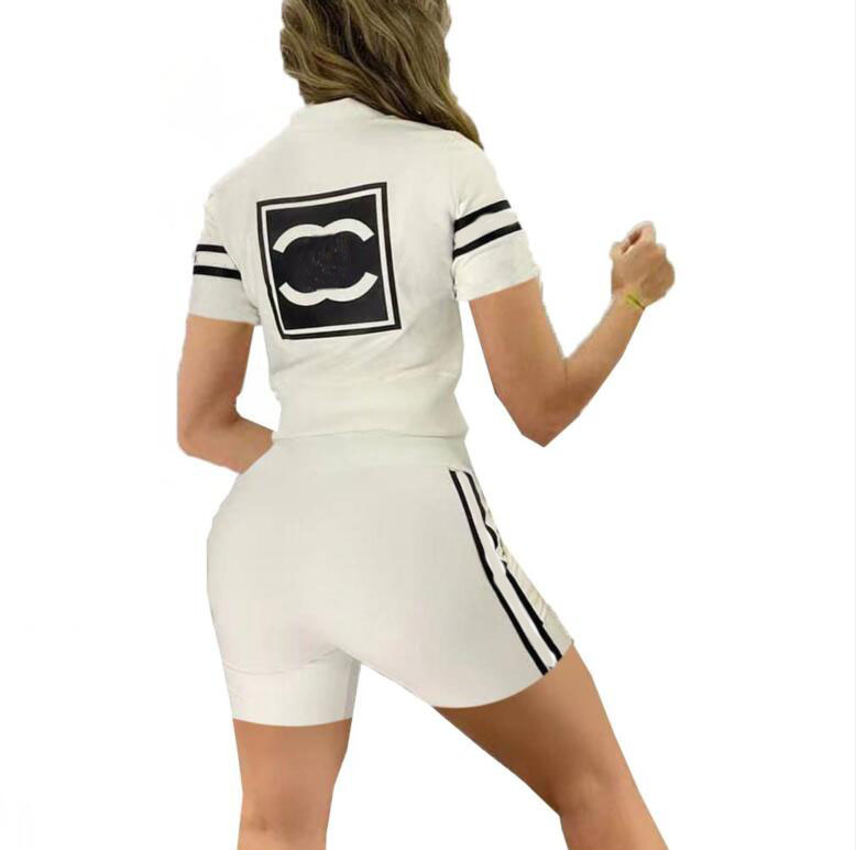 New Fashion Women's Tracksuits Sports Zipper Standing Neck Short Sleeve Coat T-shirt and Side Panelled Jogger Shorts Set lady Casual Sexy Two Piece Set, 04
New Fashion Women's Tracksuits Sports Zipper Standing Neck Short Sleeve Coat T-shirt and Side Panelled Jogger Shorts Set lady Casual Sexy Two Piece Set, 04