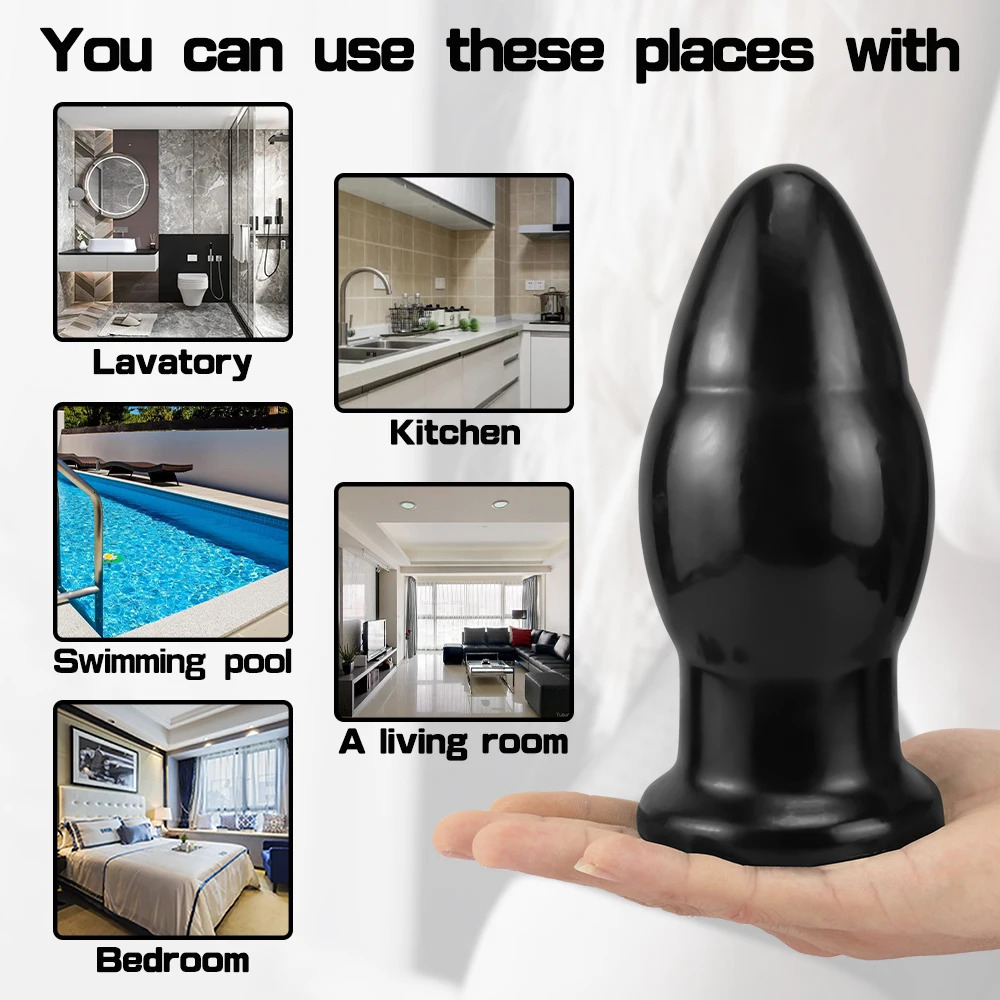 Anal Toys 8cm Huge Anal Sex Toys Big Butt Plug Dildo Gode Anus Dilator Buttplug Prostate Massager Masturbation for Men Women Adult Sexual 231115 - view 5