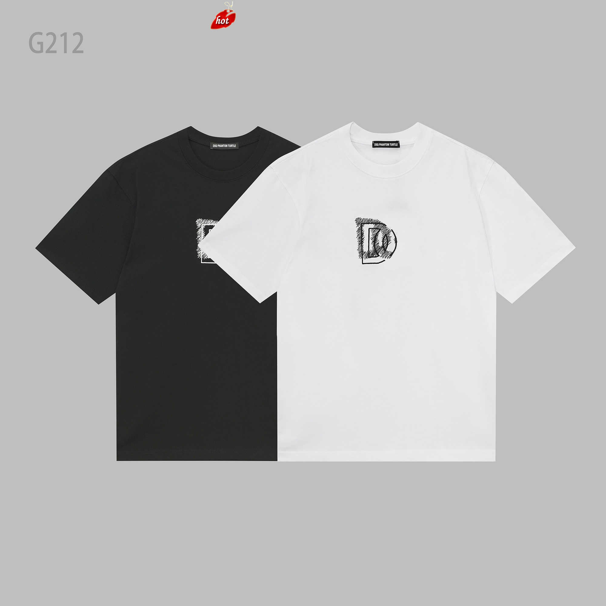 Mens T-Shirts Men's Black White Round-neck T-shirt With Brand Embroidery 68610 dsquare 2 d2 dsqs dsq2s GHFV
Mens T-Shirts Men's Black White Round-neck T-shirt With Brand Embroidery 68610 dsquare 2 d2 dsqs dsq2s GHFV