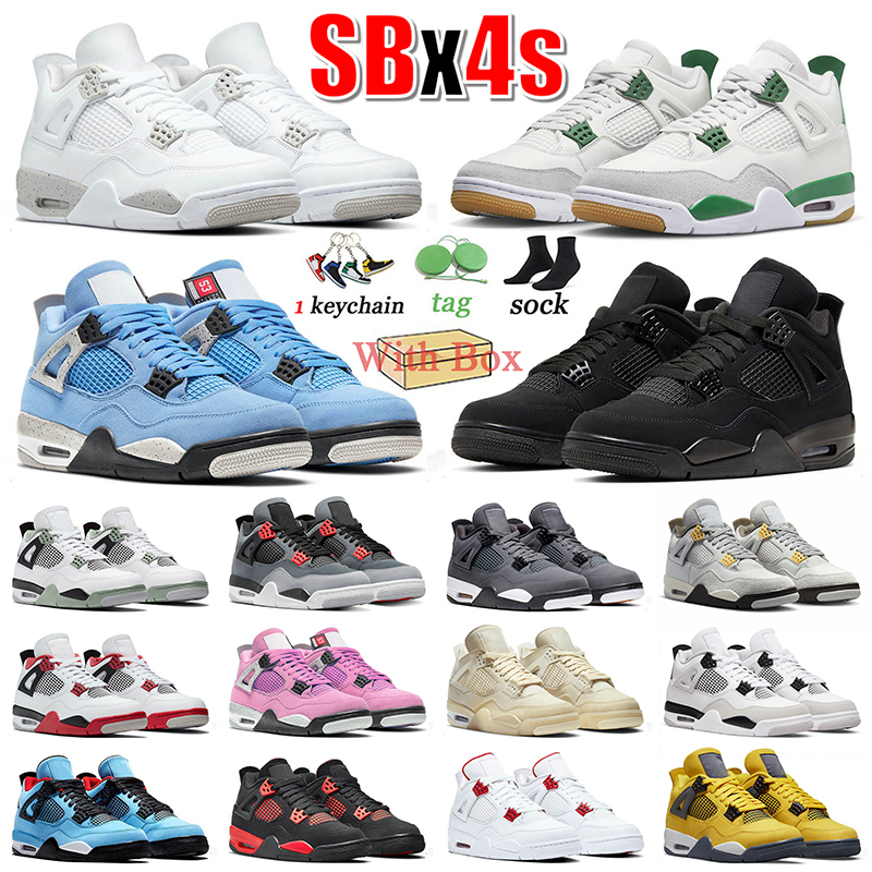 With Box 4 Retro SB Basketball Shoes Air Jordans4 For Men Women Pine Green Black Cat University Blue Oreo Offs White Sail Travis Scotts Jumpman 4s dhgates Sneakers 36-47, A8 midnight navy 40-47
With Box 4 Retro SB Basketball Shoes Air Jordans4 For Men Women Pine Green Black Cat University Blue Oreo Offs White Sail Travis Scotts Jumpman 4s dhgates Sneakers 36-47, A8 midnight navy 40-47