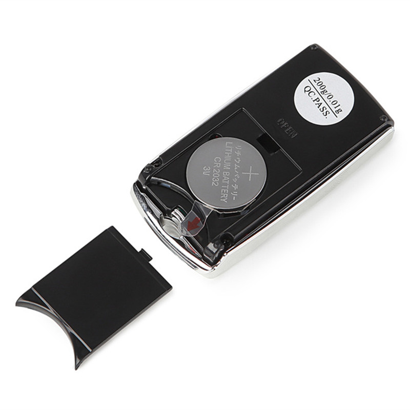 Portable Mini Digital Pocket Scales Car Key 200g 100g 0.01g for Gold Sterling Jewelry Gram Balance Weight Electronic Precision Scales with Retail Box