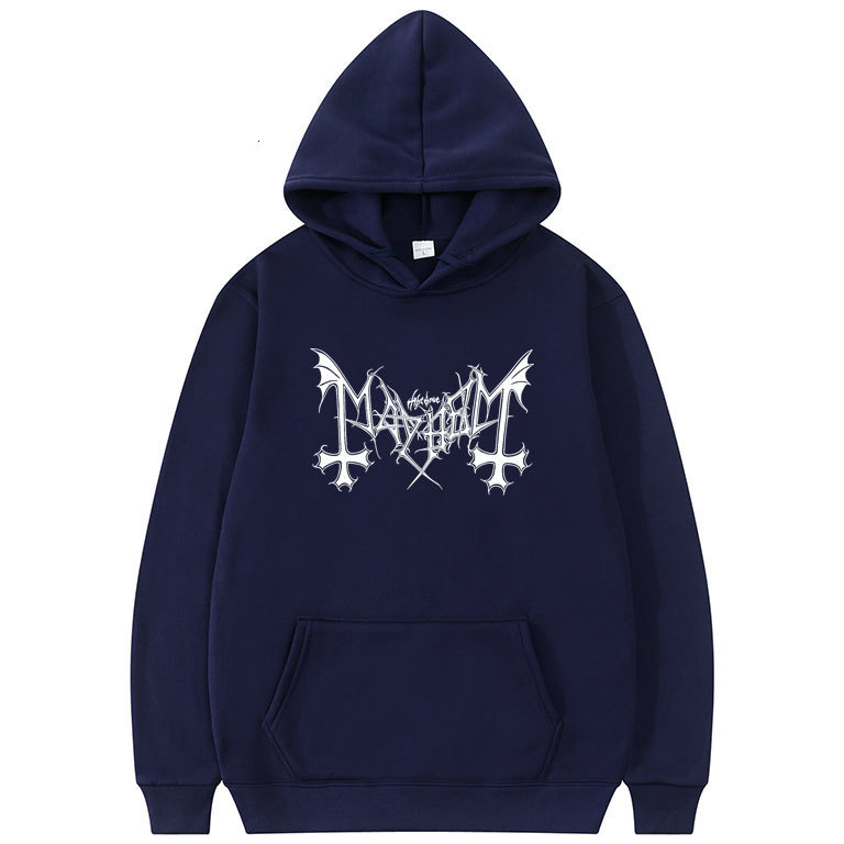Men's Pants Vintage The True Mayhem Hoodie Coat Tops Black Darkthrone Immortal Hoodies Men Korean Trend Hooded Women Personality Sweatshirt 23041