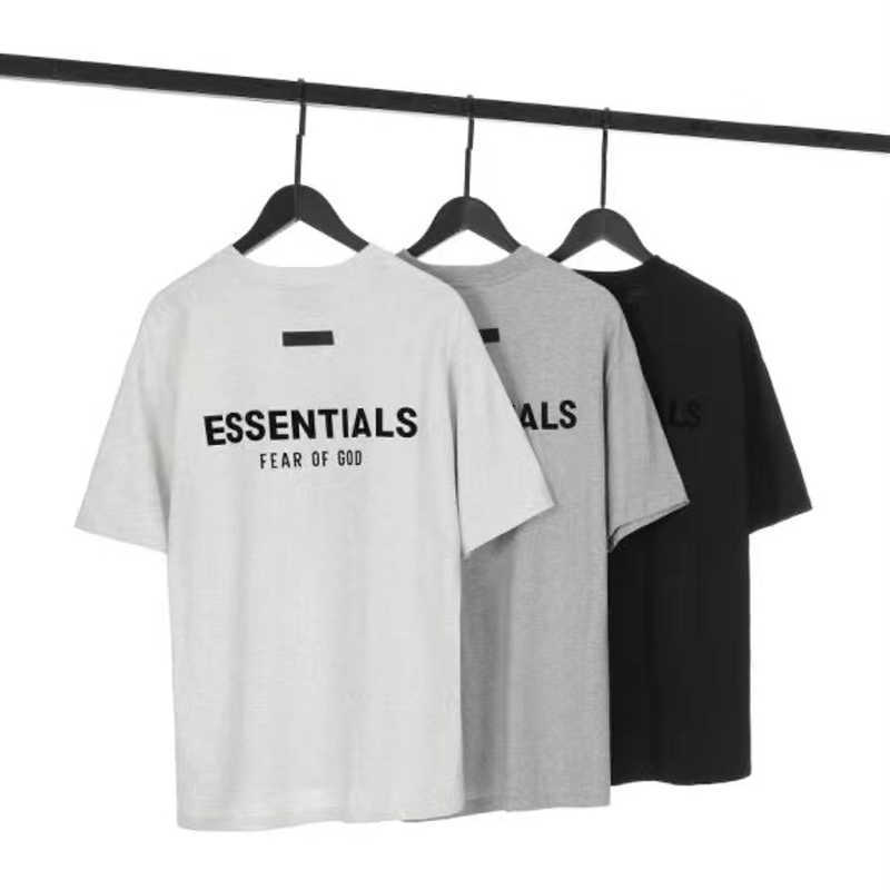 ESS Tees T-Shirts fashion clothing FEARs OF GOD American trendy brand ESSEN flocked letter short sleeved T-shirt FOG Mens Womens loose fitting T-shirt TShirt, Black4
ESS Tees T-Shirts fashion clothing FEARs OF GOD American trendy brand ESSEN flocked letter short sleeved T-shirt FOG Mens Womens loose fitting T-shirt TShirt, Black4