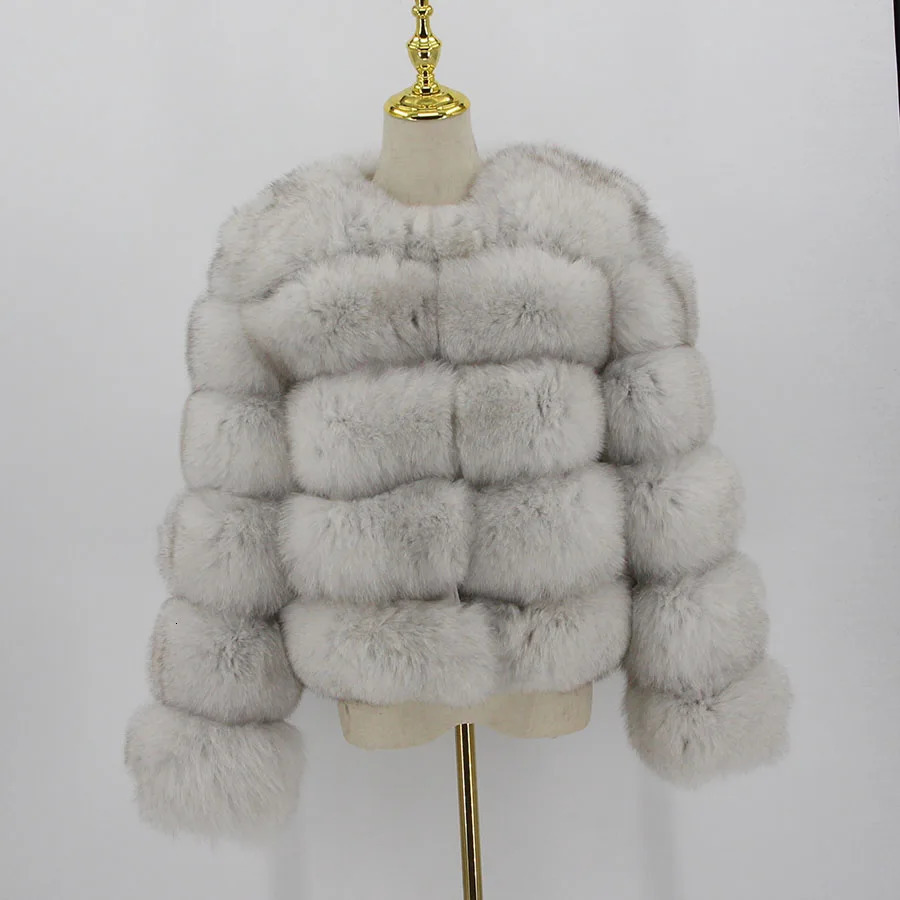 Women's Fur Faux Pink Java 20114 women winter fur coat real jackets natural fashion long sleeve wholesale 231114