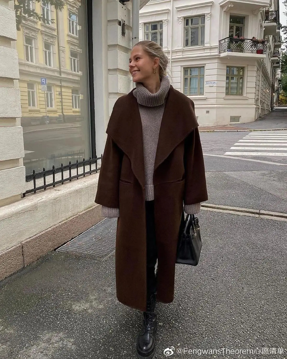 Women's Wool Blends Totem* Wool Long Coat ANNECY Series Wool Coat Silhouette Side Slit Lapel Long Coat For Women Big Size Arrival Spring 231115