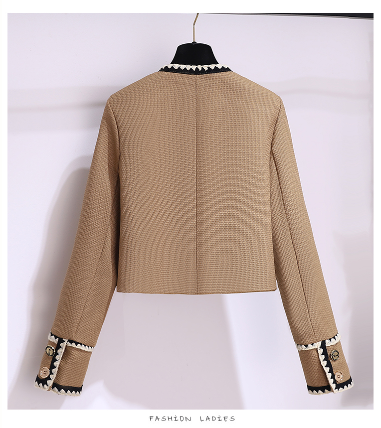 Two Dress Autumn Winter Tweed Suit High Quality Women Single Breasted Short Jacket Coat Ball Gown Mini Skirt Female 2 Piece Set