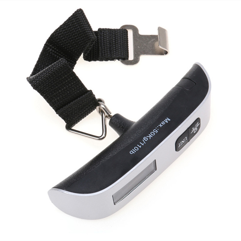 Portable Mini Electronic Scales LCD Display Electronic Hanging Digital Luggage Weighting Scale 50kg*10g 50kg /110lb Weight Balance Scales Dropshipping