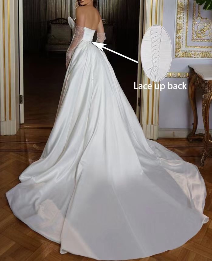New Sparkly Crystal Rhinestones Mermaid Wedding Dresses Off The Shoulder Satin Overskirts Bridal Gowns Dubai Vestidos De Novia With Detachable Train 4