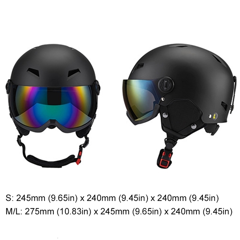 Ski Helmets Helmet Snowboard Women Men Sports Warm Windproof Glasses Integrally Molded for Sking Protective 231114