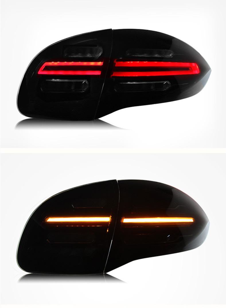 Auto Taillight Assembly For Porsche Cayenne 2011-2014 LED Tail Lights Rear Brake Reversing Highlight DRL Street Lights