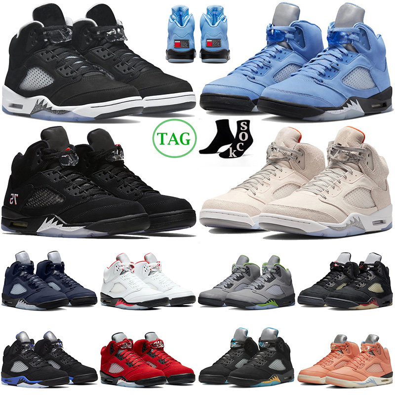 OG UNC 5s Basketball shoes Jumpman 5 Men Women Easter Green Bean Racer Blue Aqua Ranging Red Oreo Camo Georgetown Metallic Black mens trainers outdoor sports sneakers, 5s bluebird
OG UNC 5s Basketball shoes Jumpman 5 Men Women Easter Green Bean Racer Blue Aqua Ranging Red Oreo Camo Georgetown Metallic Black mens trainers outdoor sports sneakers, 5s bluebird