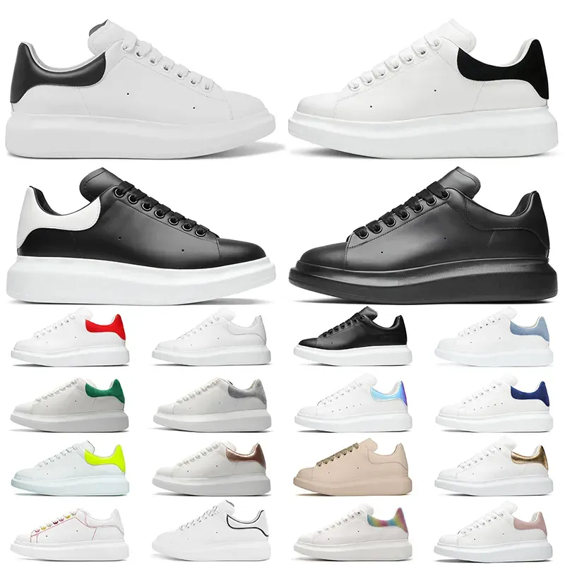 Designer Woman shoe Leather Lace Up Men Fashion Platform Oversized Sneakers White Black mens womens Luxury velvet suede Casual Shoes Chaussures de Espadrilles 35-46