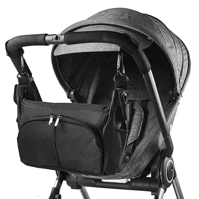 Stroller Parts Accessories mommy storage bag for doona accessories portable diaper compatible with stroller black waterproof 231115