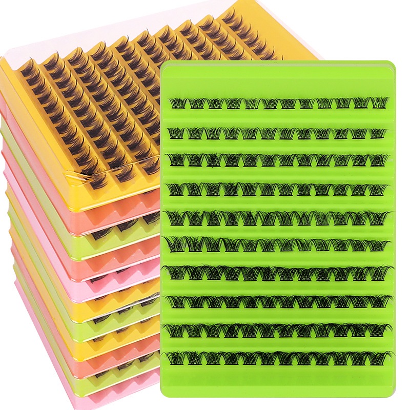 Handmade Reusable Clusters Individual Eyelashes Extensions Natural Thick DIY Segmented Eyelashes Soft Lightweight Grafted Lashes Beauty Supply
