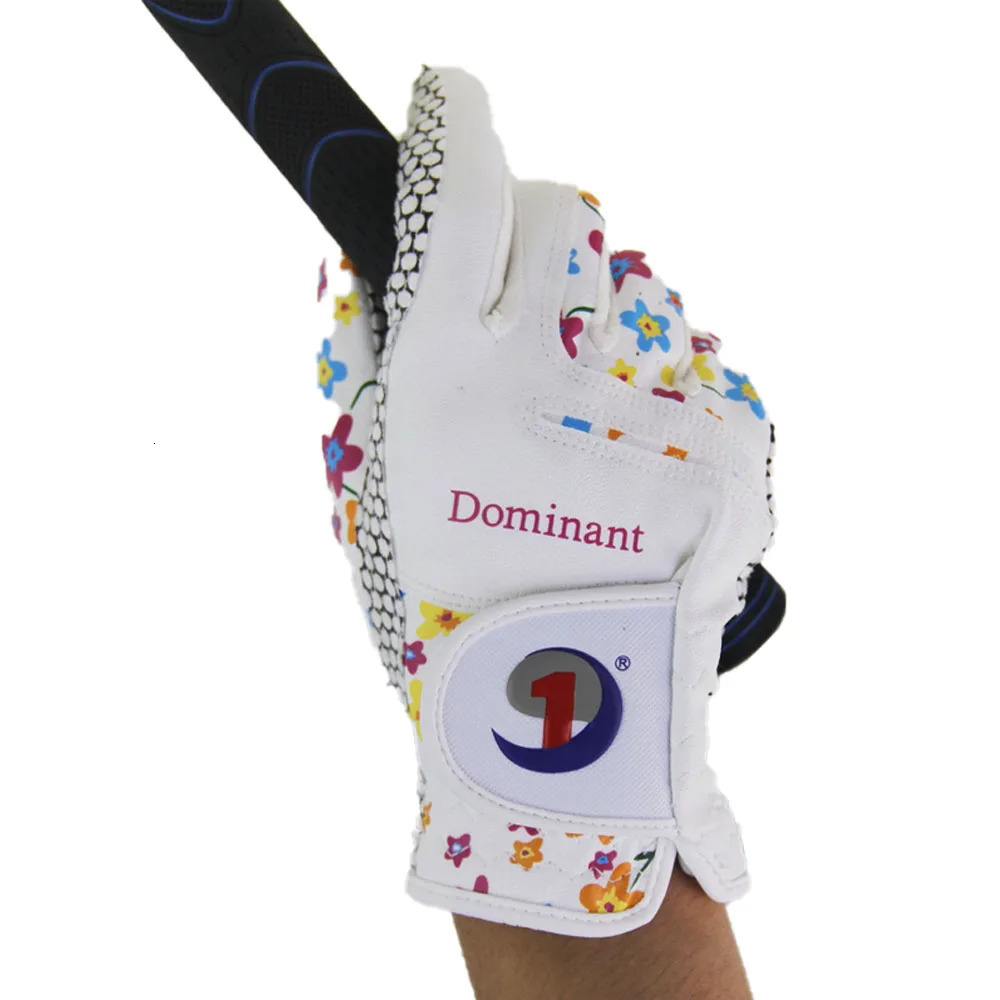 Sports Gloves Golf Glove Women Ladies Pair Cool Leather Both Hand Summer Floral Colorful Breathable for Non Slip Gloves 1 Pair 231115