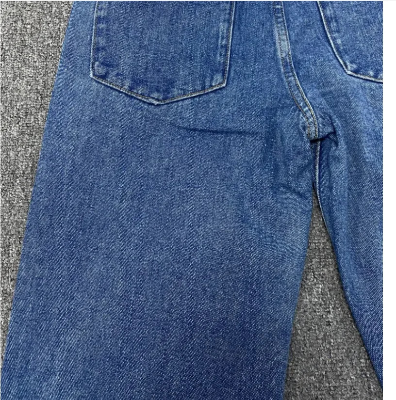 Women s Pants s 2023 High Street Casual Straight Denim Pant Trousers for Women Sexy Vintage Blue Jean Woman Bottoms Quality 231113