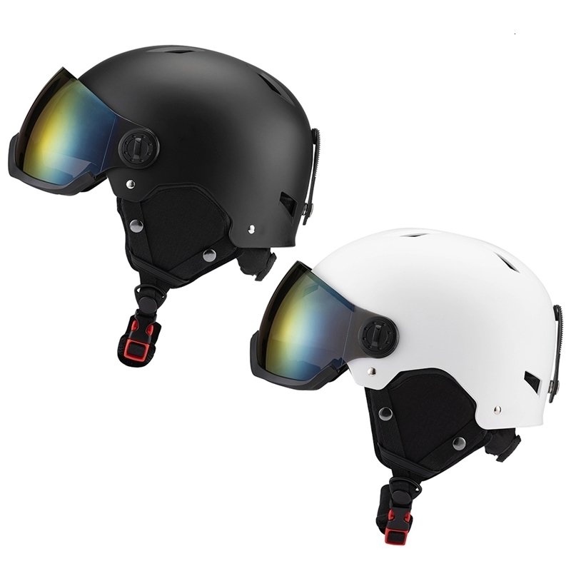 Ski Helmets Helmet Snowboard Women Men Sports Warm Windproof Glasses Integrally Molded for Sking Protective 231114
