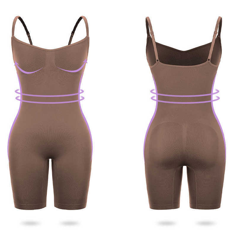 Waist Tummy Shaper Full Body Shaper Seamless Women Slimming Shapewear Bodysuit Waist Ladies Push Up Butt Lifter Corset Fajas Colombianas W0414