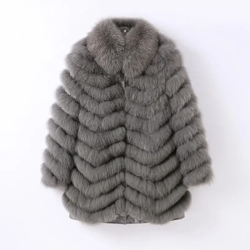 Women's Fur Faux Women Winter Long Coat Jacket Warm Double Side Parka CT262 231114