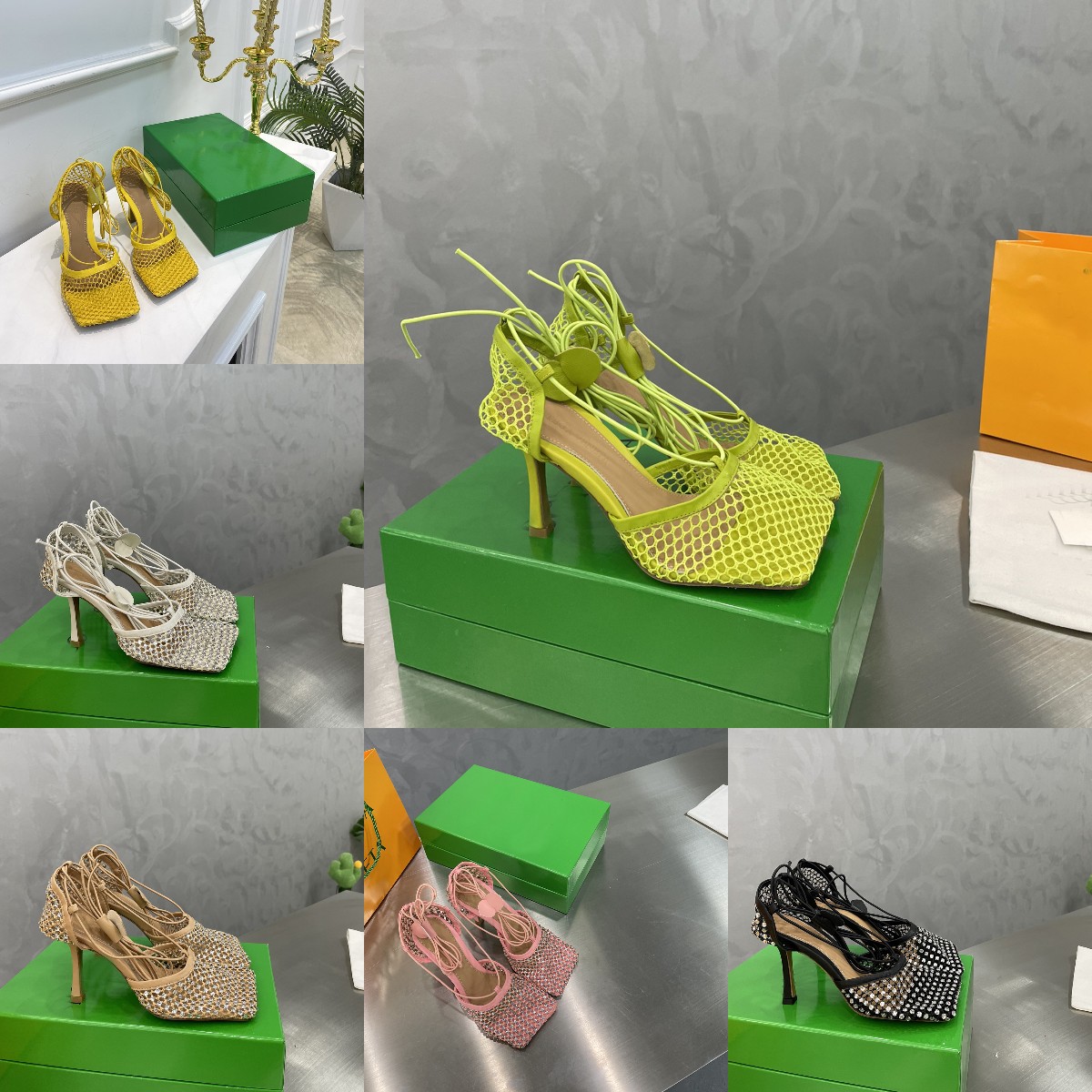 Designer Sparkle Stretch Lace-Up High Heels Women Sandals Shoes Dress Sandal Luxurys Espadrilles Mesh Pumps Sandals Size 35-41, Colour 14
Designer Sparkle Stretch Lace-Up High Heels Women Sandals Shoes Dress Sandal Luxurys Espadrilles Mesh Pumps Sandals Size 35-41, Colour 14