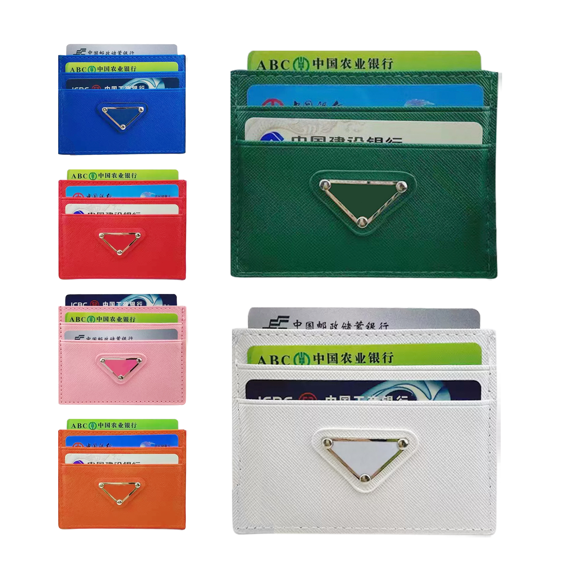 Triangle prad Luxury Designers wallets Women's Mens passport holders card holder coin Purse with box poke card Genuine leather purses Key Pocket zip wallet clutch bag, White
Triangle prad Luxury Designers wallets Women's Mens passport holders card holder coin Purse with box poke card Genuine leather purses Key Pocket zip wallet clutch bag, White