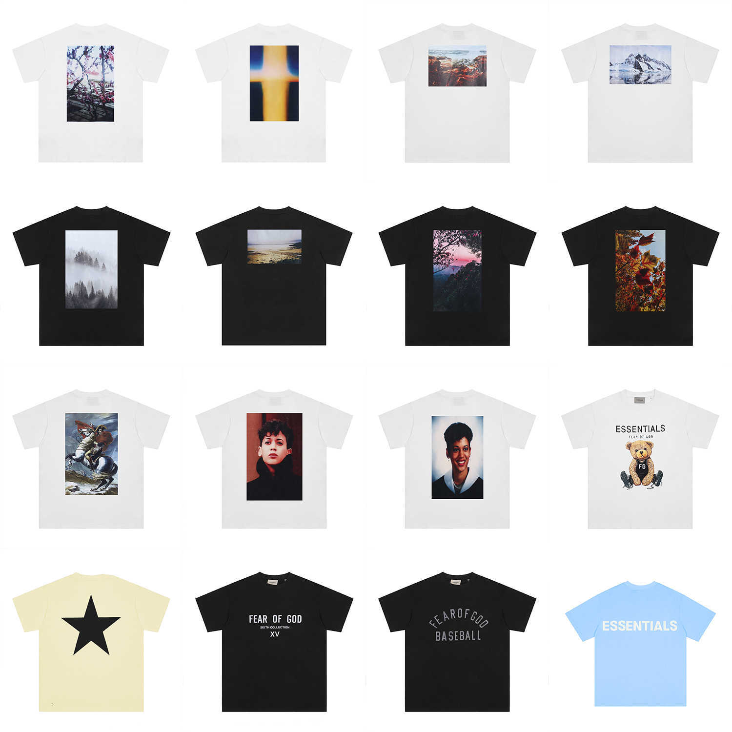 ESS Tees T-Shirts fashion clothing ESSENTALS Double thread FOG pentagram Reflective Letter Flower Loose Couple High Street Short Sleeve T-shirt Mens Womens TShirt, Fg12 white
ESS Tees T-Shirts fashion clothing ESSENTALS Double thread FOG pentagram Reflective Letter Flower Loose Couple High Street Short Sleeve T-shirt Mens Womens TShirt, Fg12 white