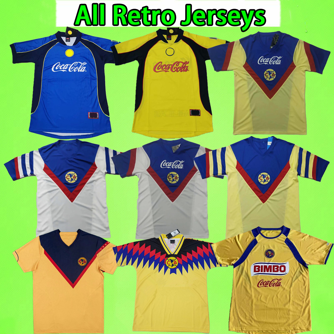 Retro America CA Soccer Jerseys 1987 1988 1998 1999 2000 2001 2002 2005 2006 vintage Camiseta de futbol 87 88 98 99 01 02 05 06 LIGA MX football shirts Maillot yellow blue
Retro America CA Soccer Jerseys 1987 1988 1998 1999 2000 2001 2002 2005 2006 vintage Camiseta de futbol 87 88 98 99 01 02 05 06 LIGA MX football shirts Maillot yellow blue