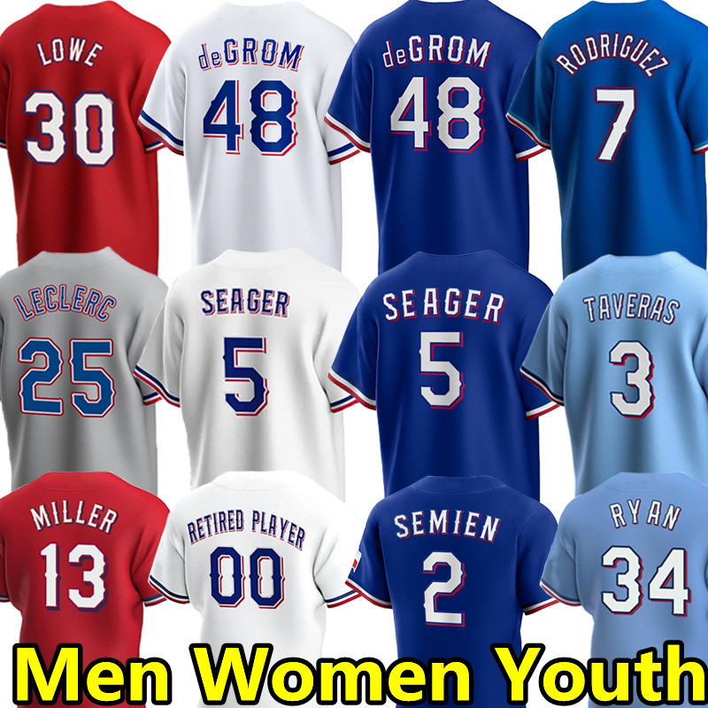 Jacob deGrom Corey Seager Baseball Jerseys Adolis Garcia Rangers Jersey Texas Marcus Semien Nathaniel Lowe Jonah Heim Nathan Eovaldi Nolan Ryan Ivan Rodriguez, Men color 2 
Jacob deGrom Corey Seager Baseball Jerseys Adolis Garcia Rangers Jersey Texas Marcus Semien Nathaniel Lowe Jonah Heim Nathan Eovaldi Nolan Ryan Ivan Rodriguez, Men color 2