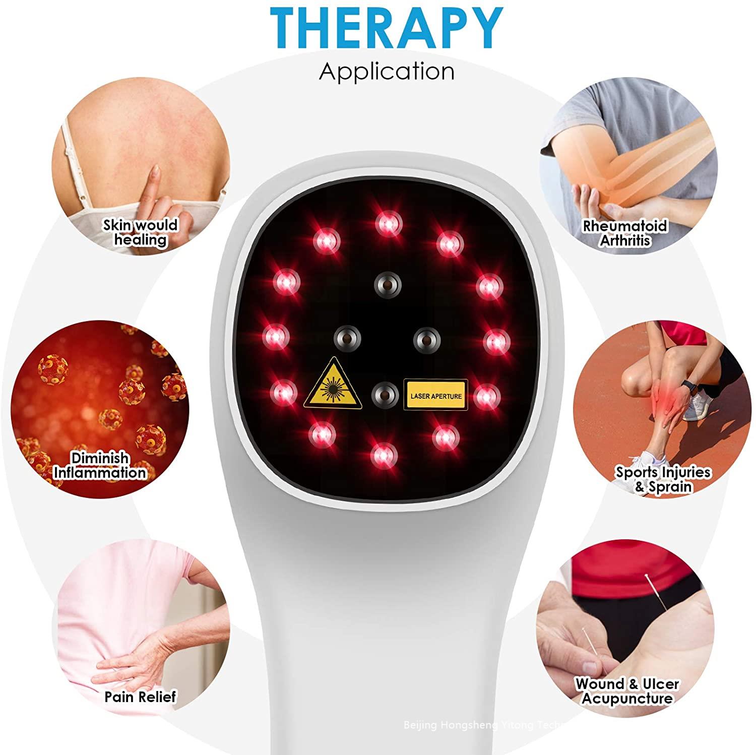 Handheld red light treatment equipment is suitable for knee, shoulder, back, joint, and muscle pain in humans and animals