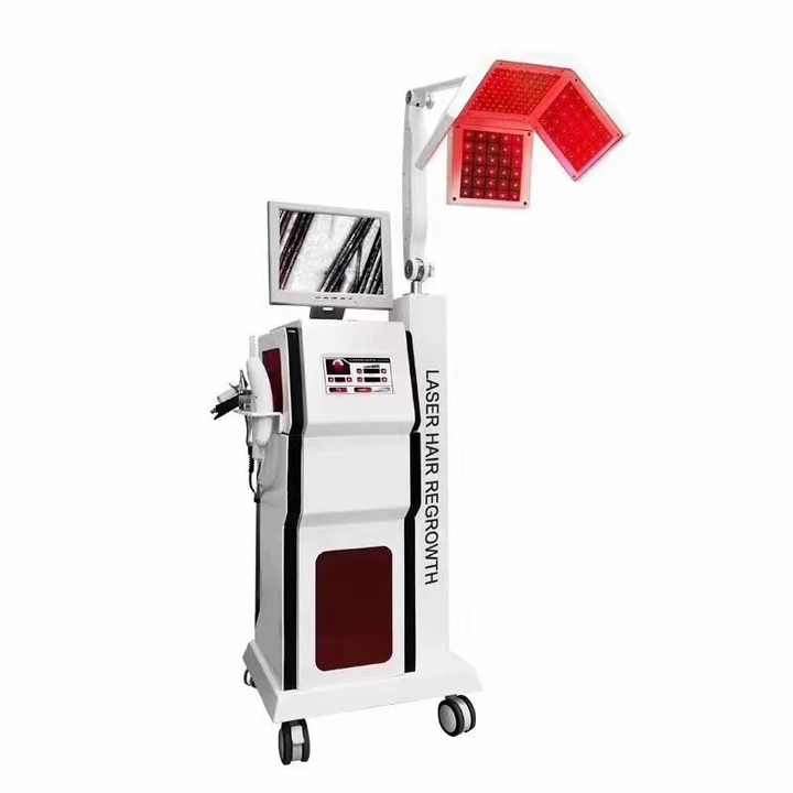 2024 New Arrival Laser Hair Growth Machine Hair Growth 650nm Diode Laser Anti Hair Loss Oxygen Scalp Treatment Beauty Equipment With Scalp Detection A