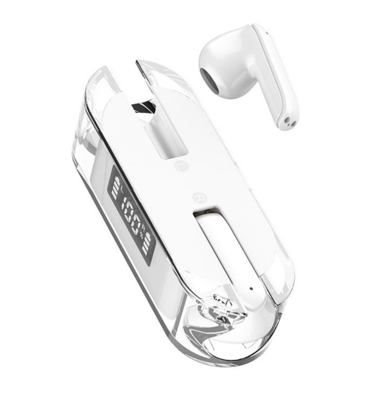 TWS Bluetooth headphone TM50 Model In-ear Earphone Wireless Earphone Mirror screen LED display Two Earbuds with built-in Microphone high Quality Headp