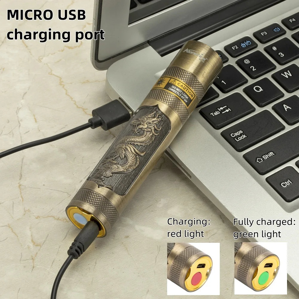 Outdoor Gadgets 365nm UV Blacklight Rechargeable Flashlight Ultraviolet Torch Dog Urine Pet Stain Bed Bug Scorpion escent Detection Lamp 231115