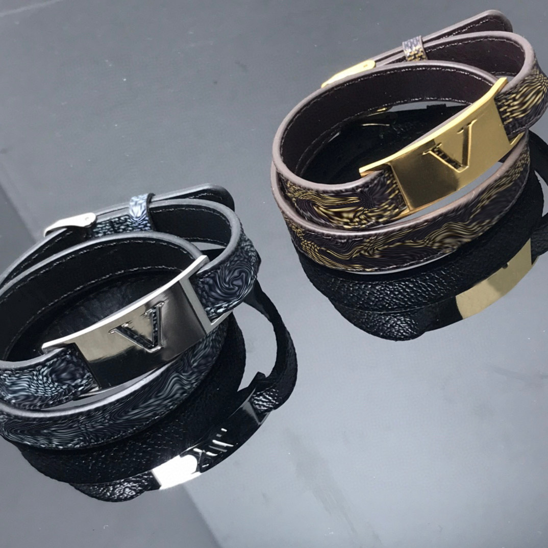Leather Men Bracelet Bangle For Women Bangles Black Brown Grids Bracelets With Flower High Quality Bangles Jewelry
Leather Men Bracelet Bangle For Women Bangles Black Brown Grids Bracelets With Flower High Quality Bangles Jewelry