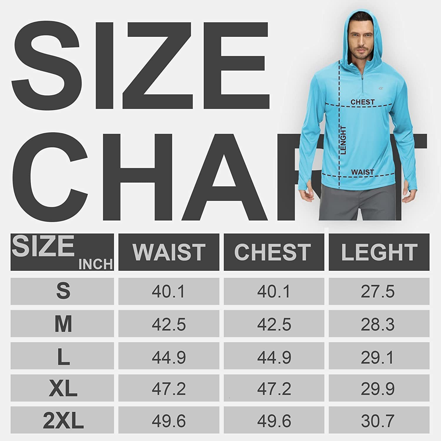 Men's Pants 2023 Mens UPF 50 Rash Guard Swim Shirt Athletic Hooded Long Sleeve Fishing Hiking Workout Quick Dry Shirts with Zipper Pullover 23041