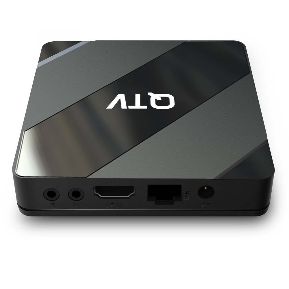 Stock in France QTV X5 Android 10.0 TV Box Allwinner H616 2GB 8GB 2.4G 5G WiFi 4k OTT Media dual wifi BT VOICE REMOTE