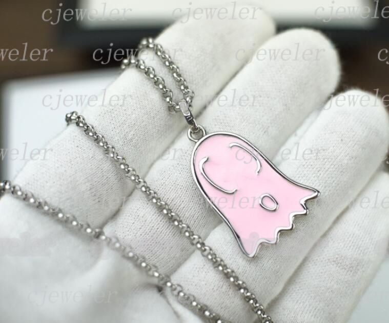 pendant necklaces designer jewelry chains G Letter Ghost Pendant medium long pink dripping oil for mens womens bijoux cjewelers
pendant necklaces designer jewelry chains G Letter Ghost Pendant medium long pink dripping oil for mens womens bijoux cjewelers
