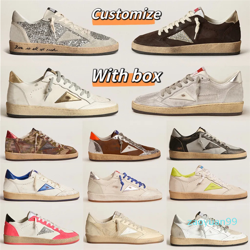Golden Designer Casual Shoes Women Super Star Brand New Release Ball Star Luxury Shoe Italy Sneakers Sequin Classic White Do Old Dirty Men Sneakers Lace Up Shoes 35-46
Golden Designer Casual Shoes Women Super Star Brand New Release Ball Star Luxury Shoe Italy Sneakers Sequin Classic White Do Old Dirty Men Sneakers Lace Up Shoes 35-46