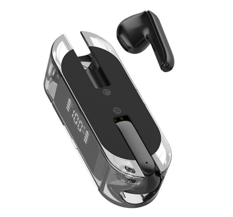 TWS Bluetooth headphone TM50 Model In-ear Earphone Wireless Earphone Mirror screen LED display Two Earbuds with built-in Microphone high Quality Headp