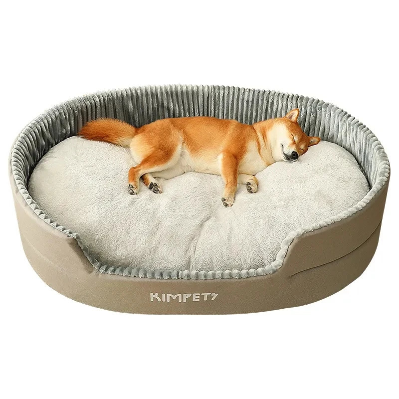 kennels pens Dog Bed Washable Kennel four seasons Pet Sofa Plus Veet Thick Deep Sleep Cushion Puppy Mat for Small To Large Dogs 231114