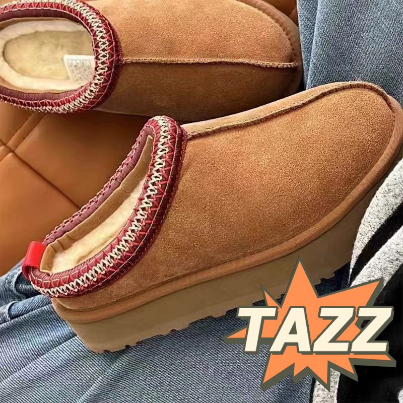Designer Boots Womens Tasman Slippers Tazz Slides Australia Women Snow Boot Winter Slipper Sheepskin Classic Ultra Mini Suede Wool Ankle Booties Size 35-44