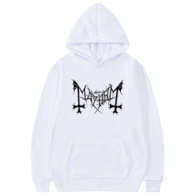Men's Pants Vintage The True Mayhem Hoodie Coat Tops Black Darkthrone Immortal Hoodies Men Korean Trend Hooded Women Personality Sweatshirt 23041